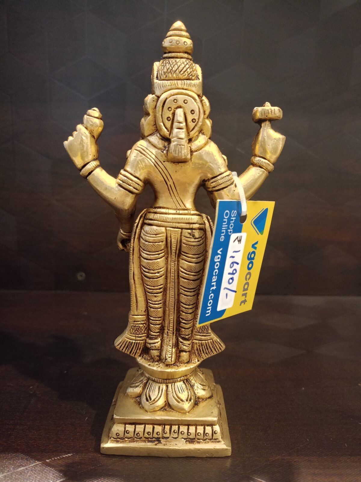 buy lord maha vishnu idol online pooja antique shop 4 scaled