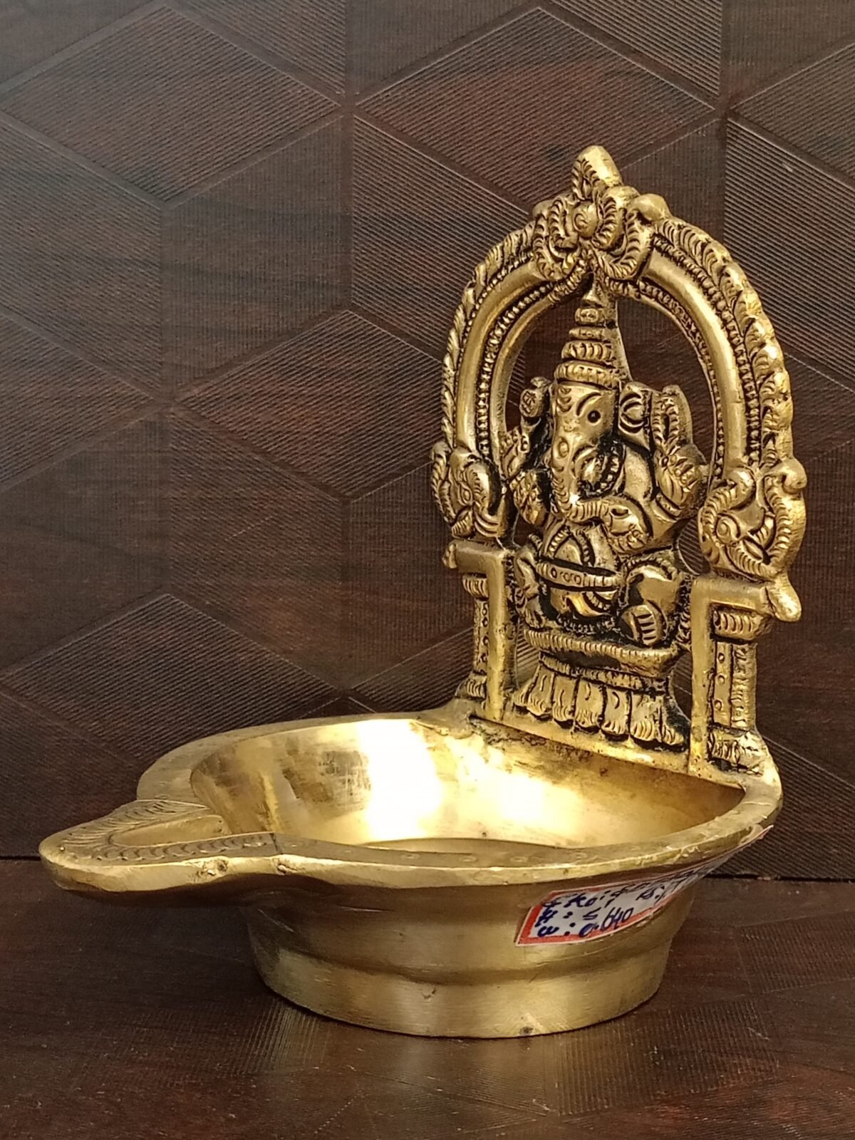 pure brass ganesha diya pooja antique vgocart coimbatore india1 scaled