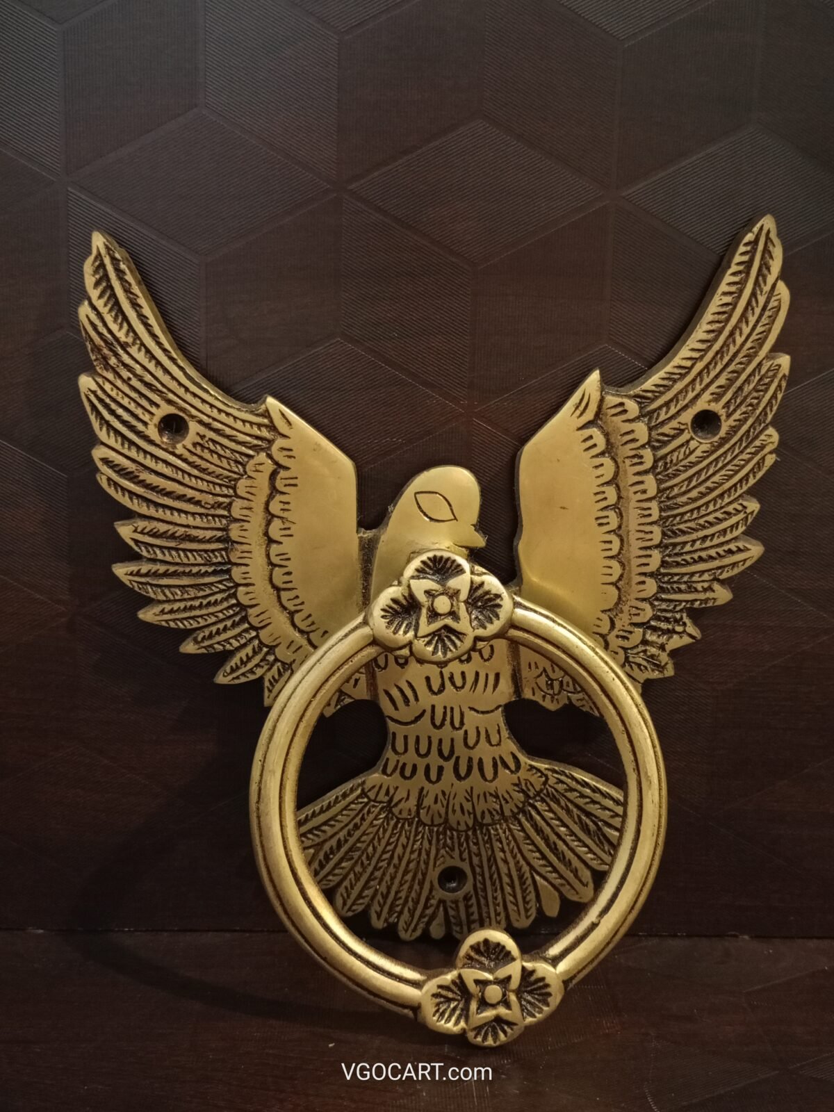 brass bird door knocker vgocart coimbatore india scaled