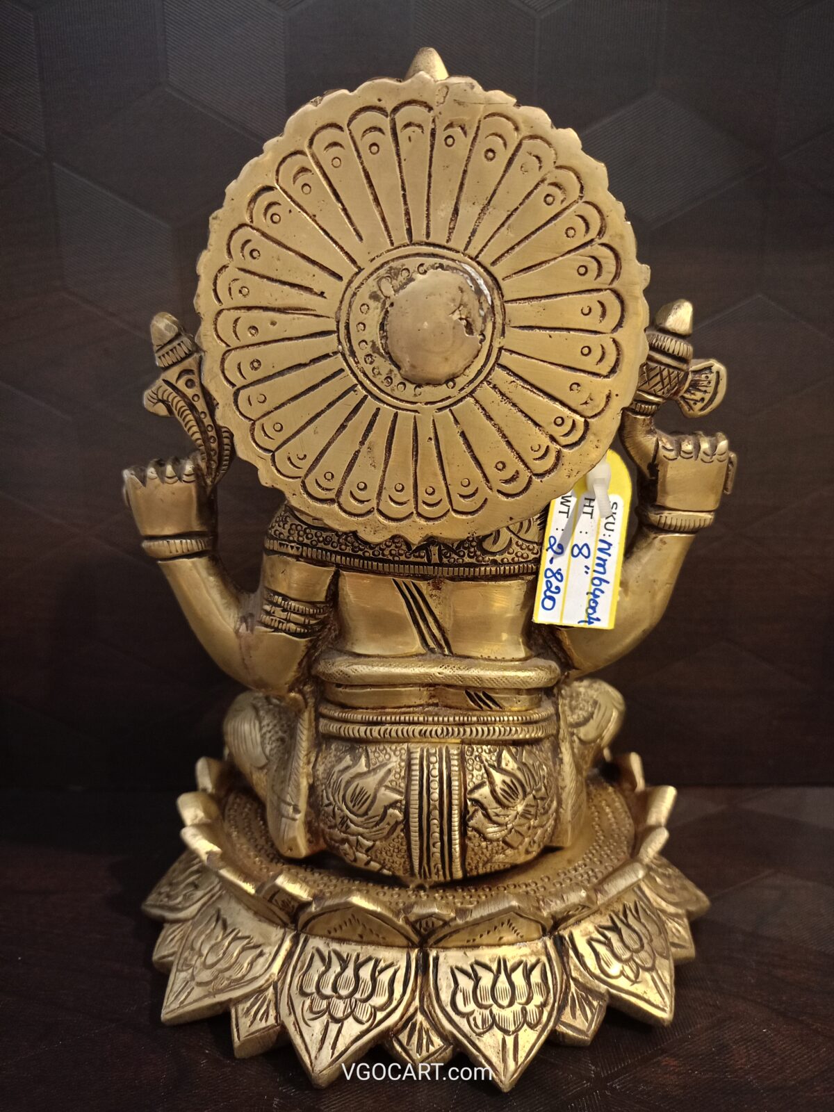 brass ganesha lotus base antique pooja gift vgocart coimbatore india 2 scaled