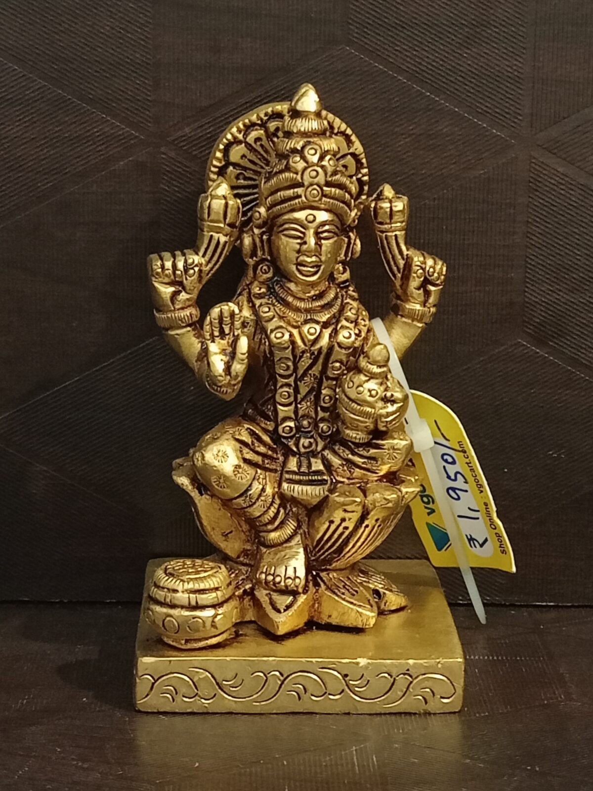 brass lakshmi idol