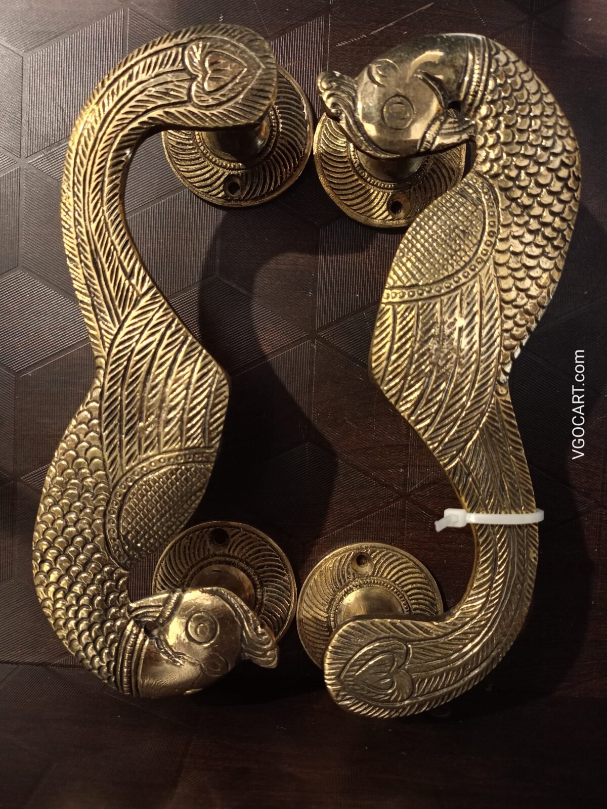 brass peacock design door handle vgocart coimbatore india scaled