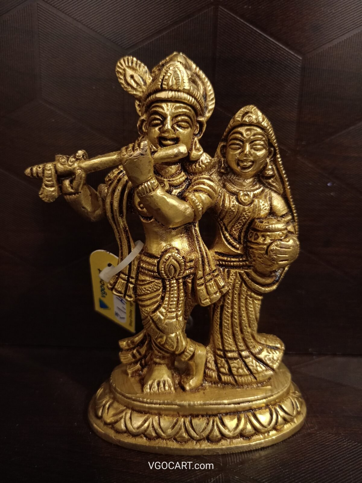 brass radha krishna idol pooja gift vgocart coimbatore india scaled