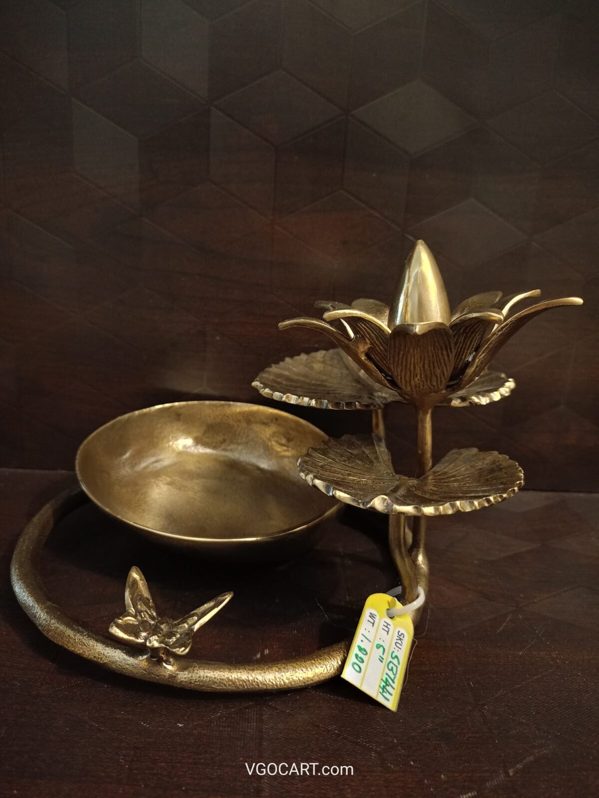 brass lotus leaf decor idol gift vgocart coimbatore india1 scaled