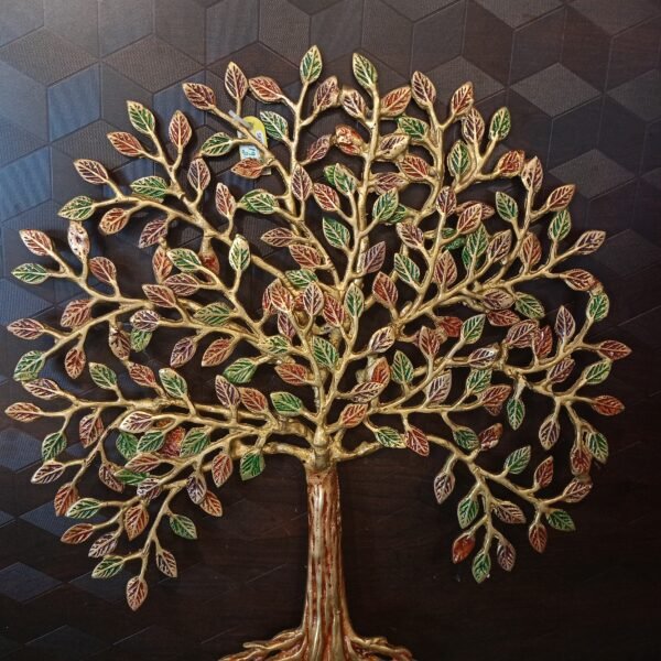 Brass Kalpavriksha Tree Antique Finish with Root