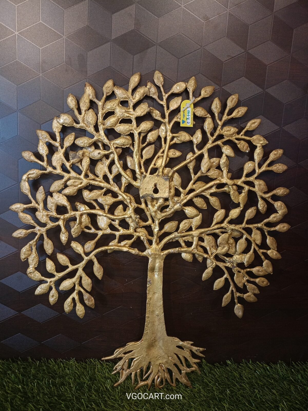 buy brass kalpavriksha tree antique finish with root online india 2 scaled