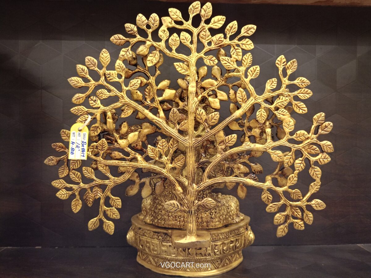 brass buddha under tree gift vgocart coimbatore india4 scaled