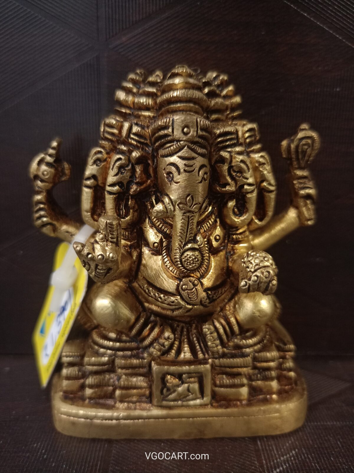 brass five face ganesha idol pooja gift vgocart coimbatore india scaled