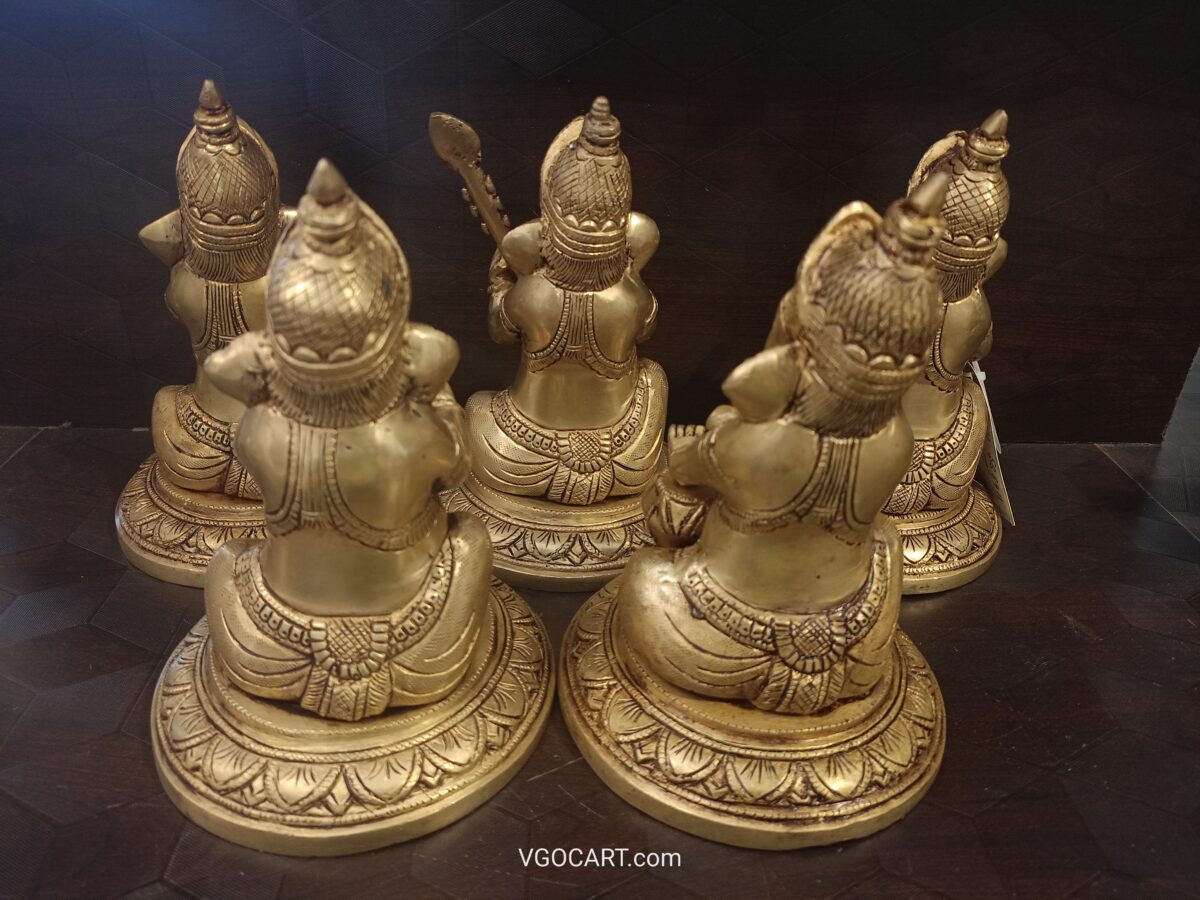 brass ganesha music set pooja gift vgocart coimbatore india scaled