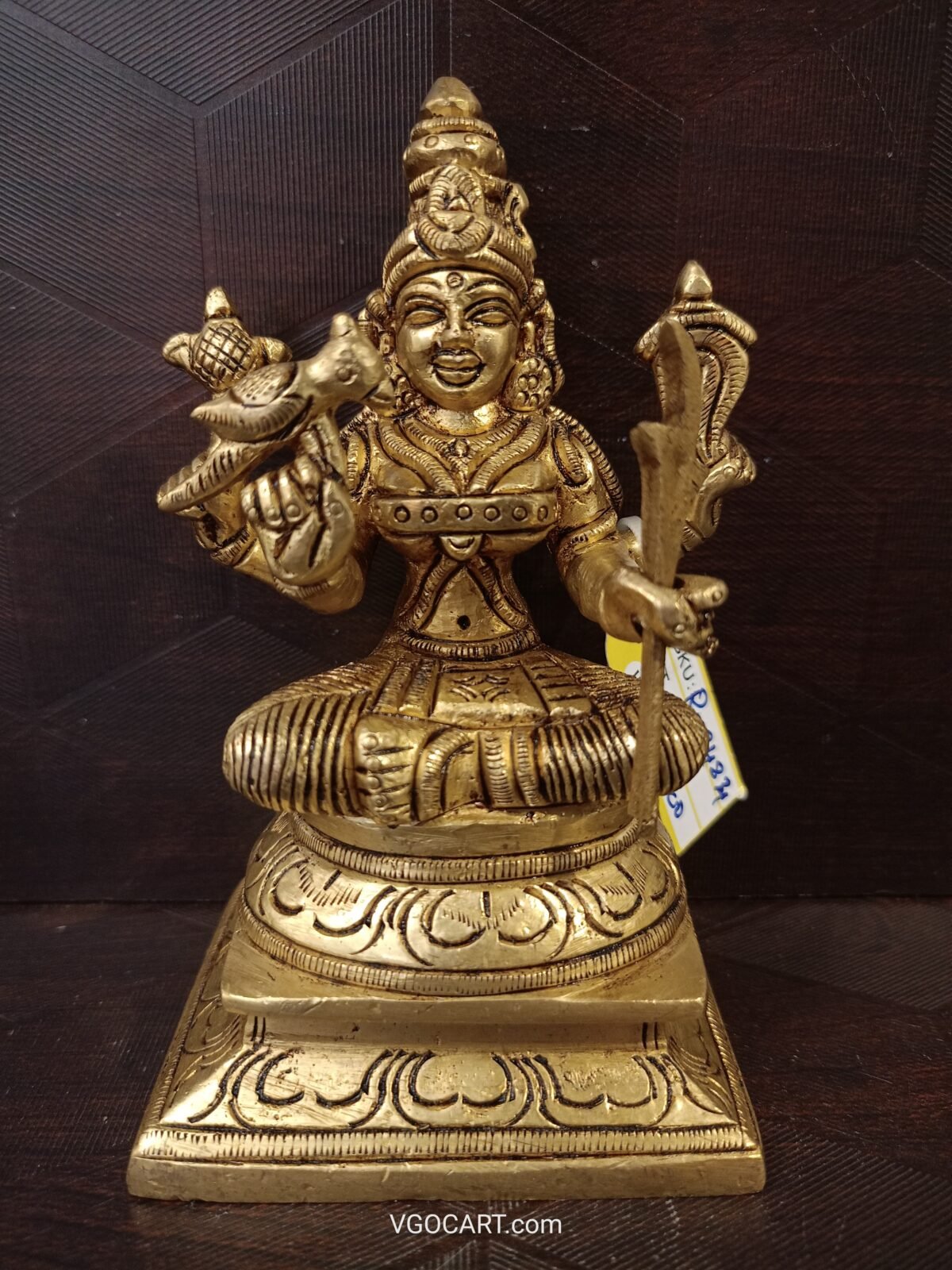 brass kamakshmi amman idol pooja gift vgocart coimbatore india scaled