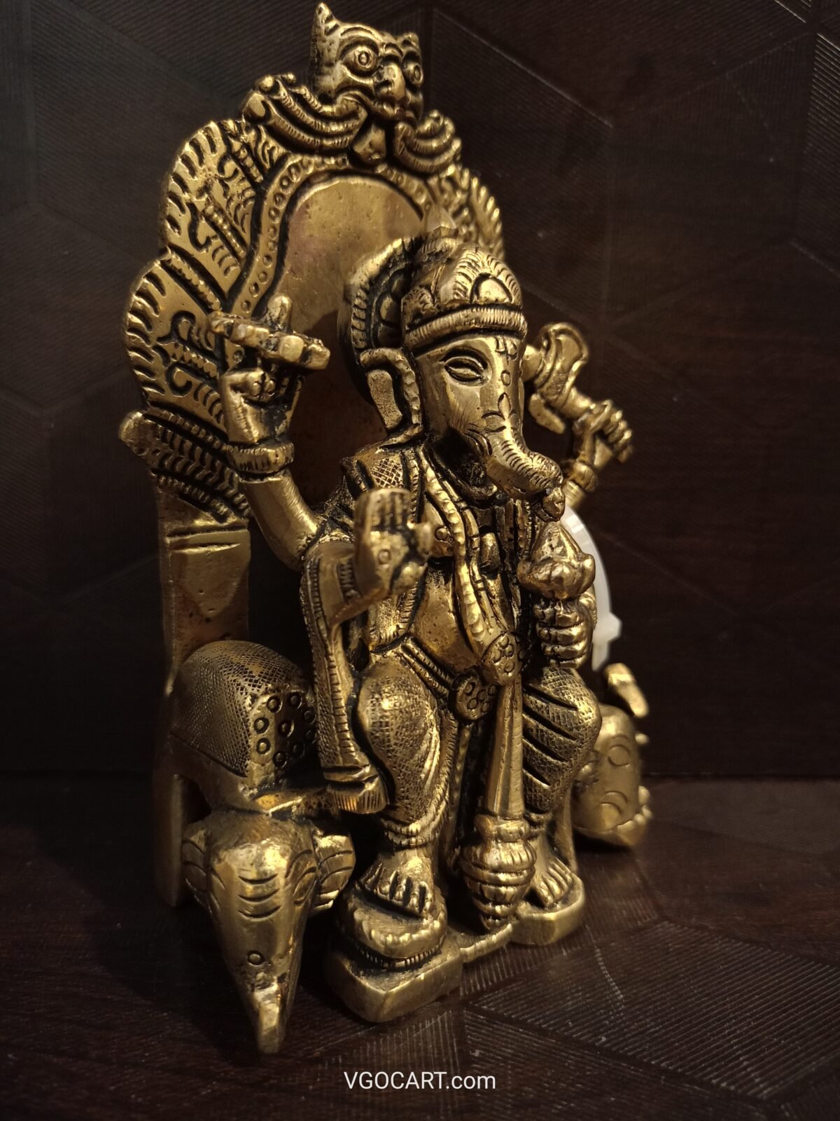 brass raja ganesha idol pooja gift vgocart coimbatore india scaled