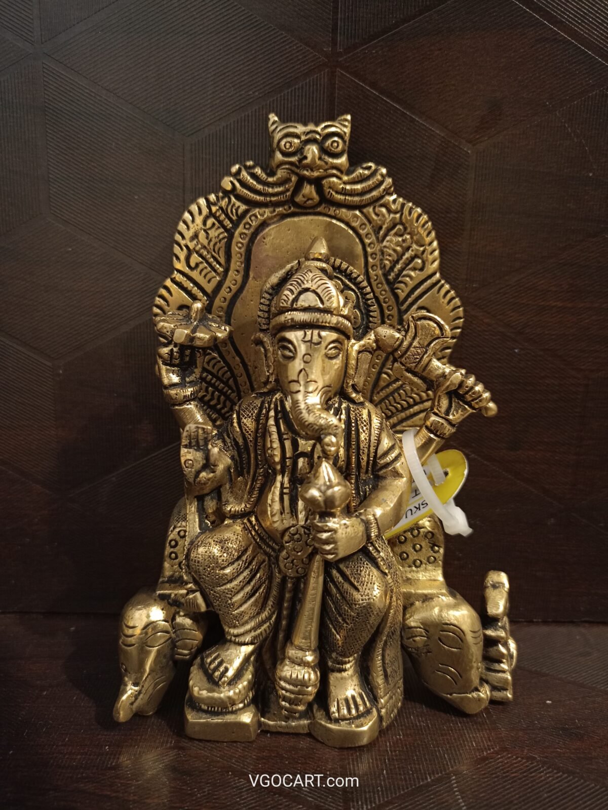 brass raja ganesha idol pooja gift vgocart coimbatore india1 scaled