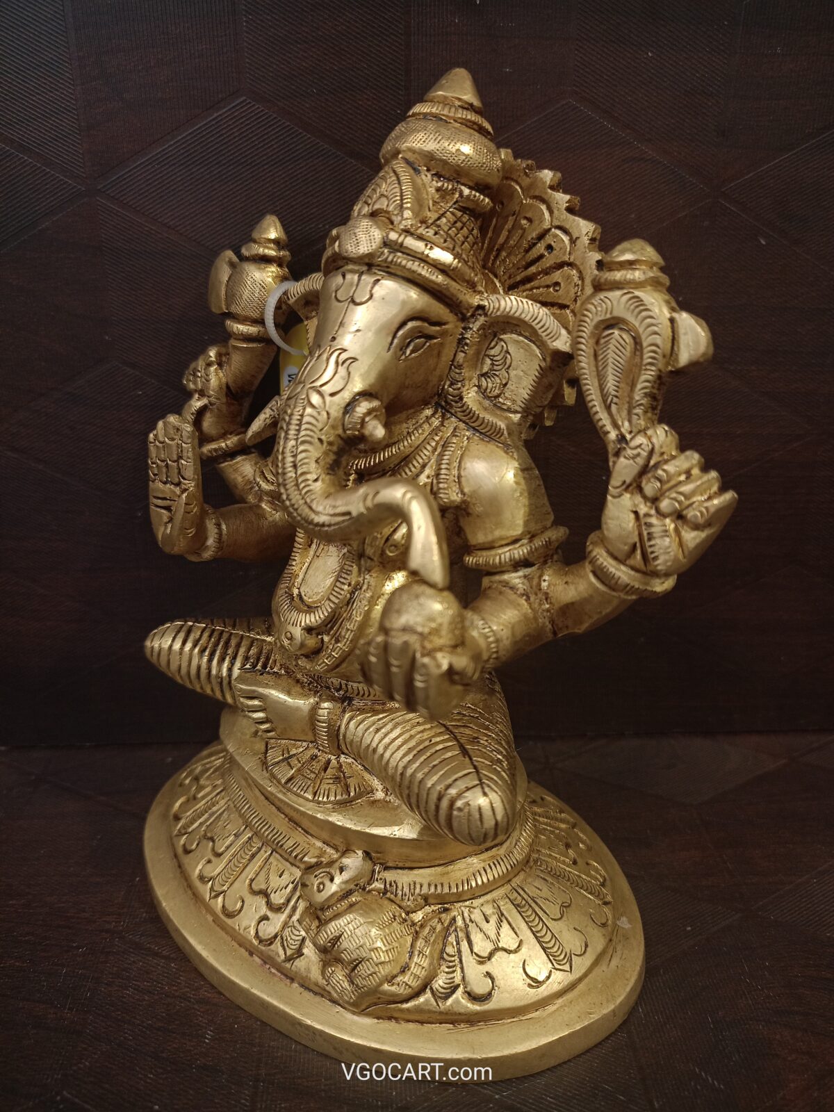 brass sitting ganesha idol pooja gift vgocart coimbatore india1 scaled