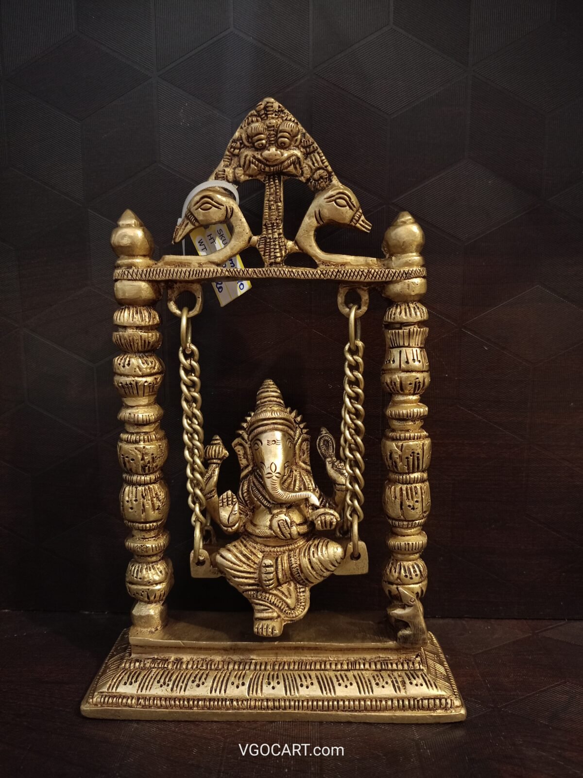 Brass Ganesha on Swing