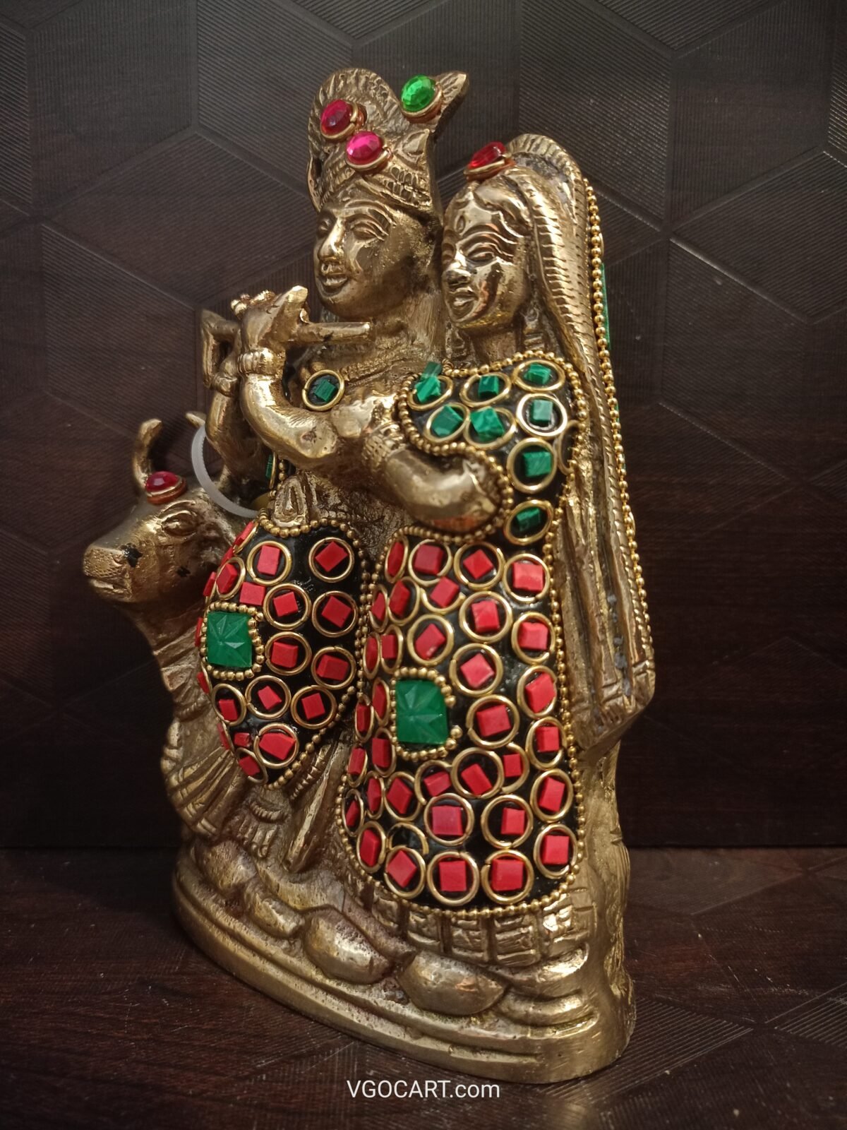 buy brass radha krishna with cow online coimbatore 2 scaled