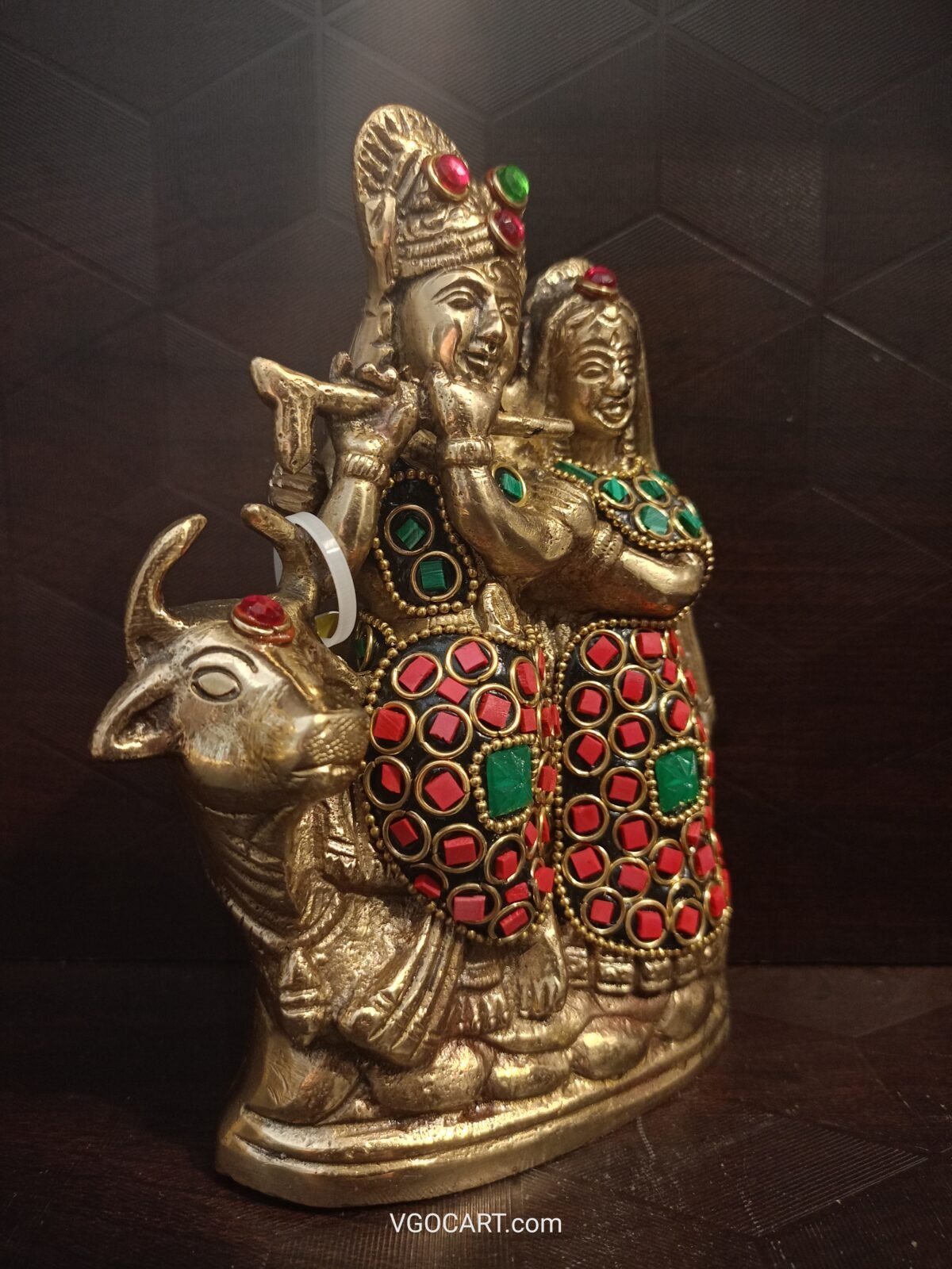 buy brass radha krishna with cow online coimbatore 3 scaled