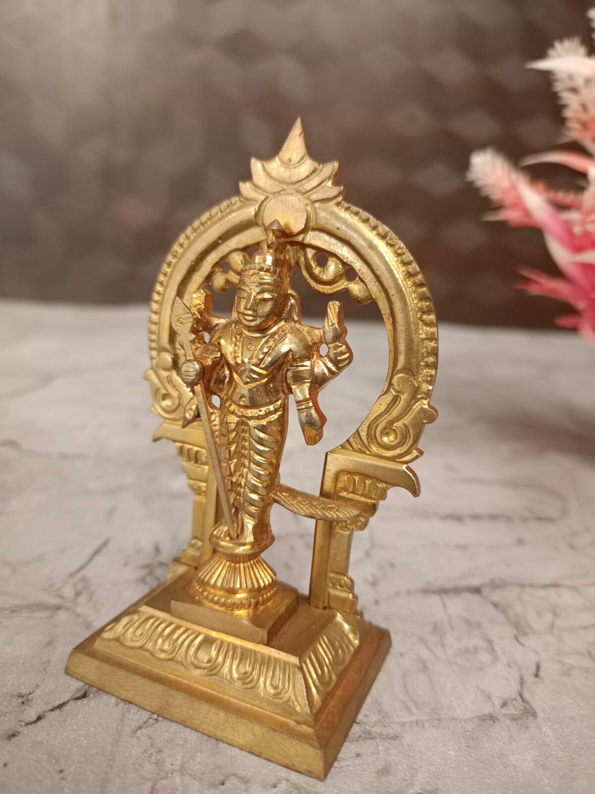 bronze arch murugan idol pooja gift vgocart coimbatore india scaled