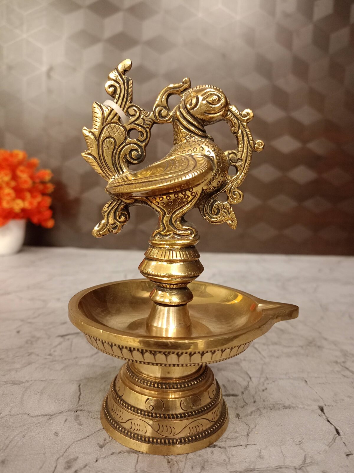 single face diya pooja gift vgocart coimbatore india1 scaled