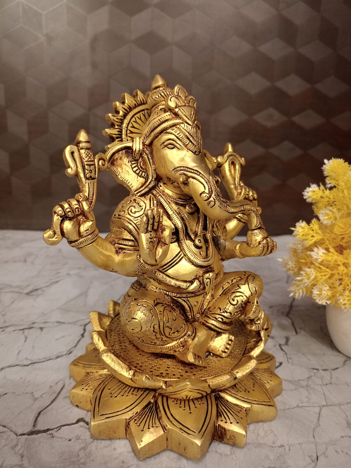 Brass ganesha idol pooja gift vgocrt coimbatore india1 scaled