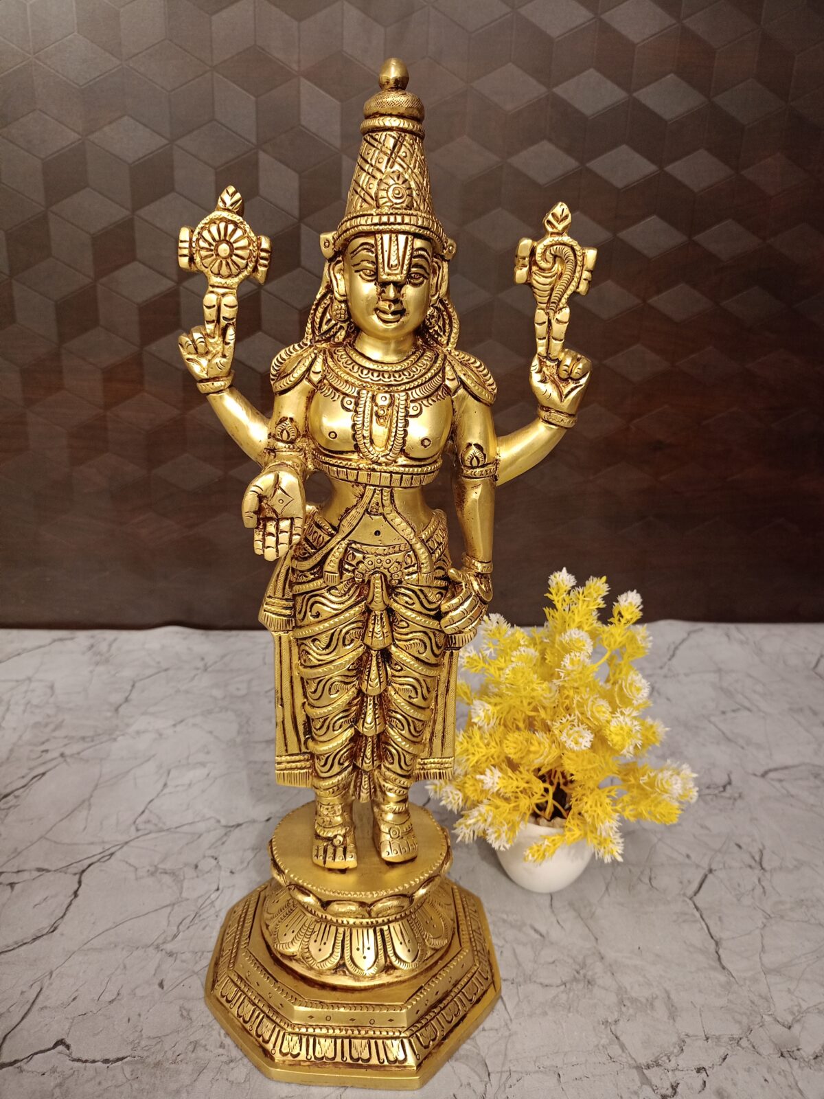 Brass perumal idol pooja gift vgocart coimbatore india scaled