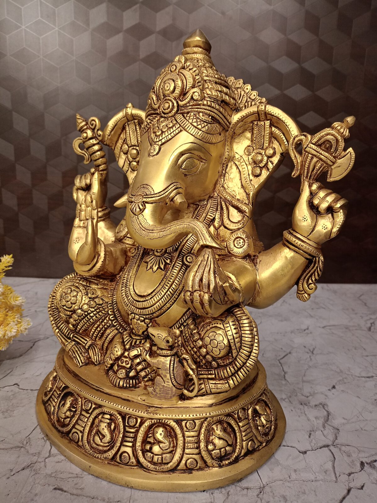 brass ashta ganesha idol pooja gift vgocart coimbatore india1 1 scaled