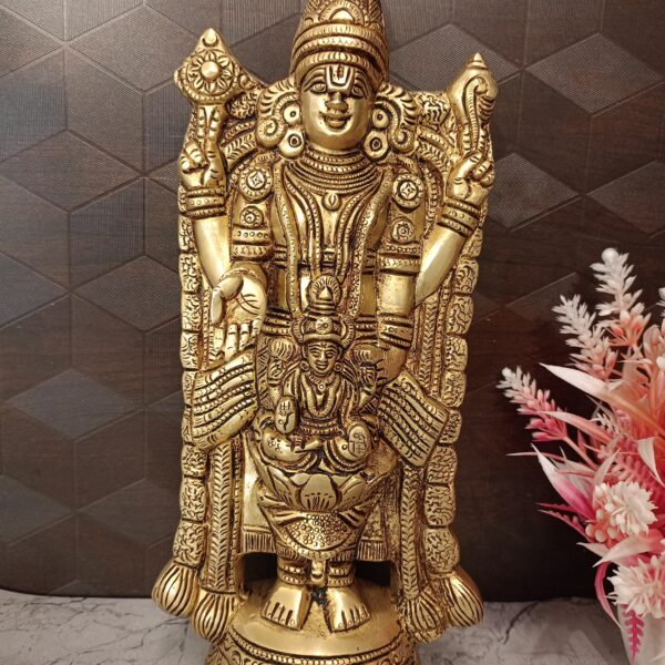 Buy Brass Perumal Statue 12" For Pooja