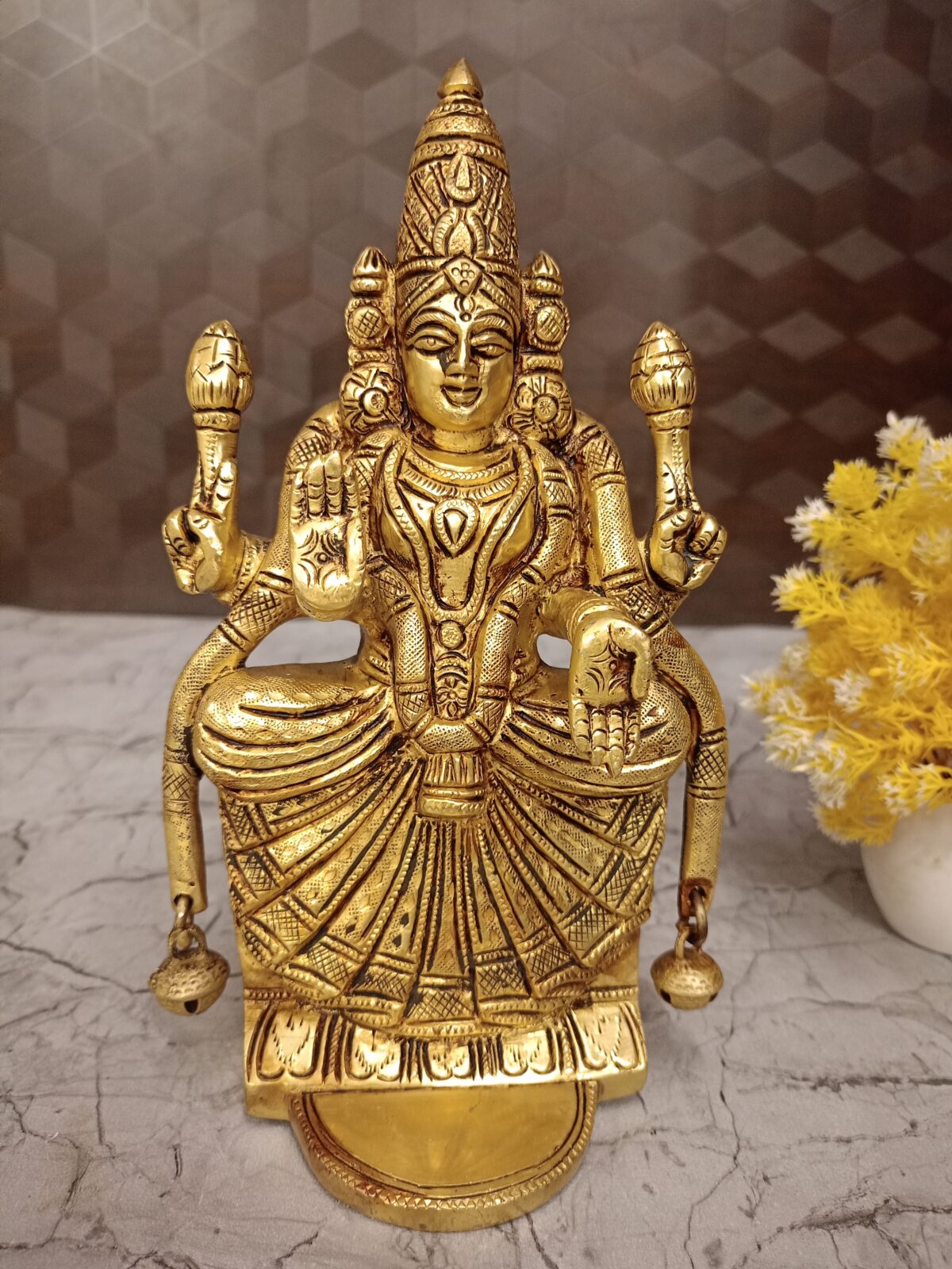 brass bathmavathi thaayar idol pooja gift vgocart coimbatore india scaled