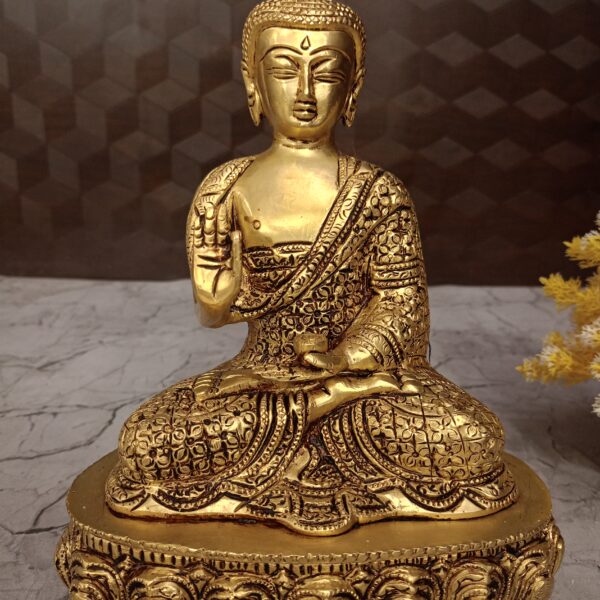 brass buddha idol pooja home decor gift vgocart coimbatore india