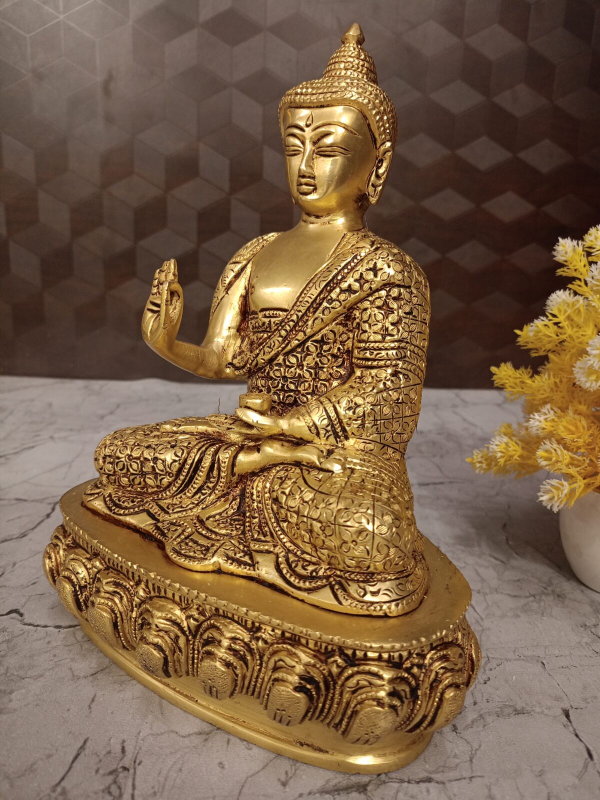 brass buddha idol pooja home decor gift vgocart coimbatore india1 scaled