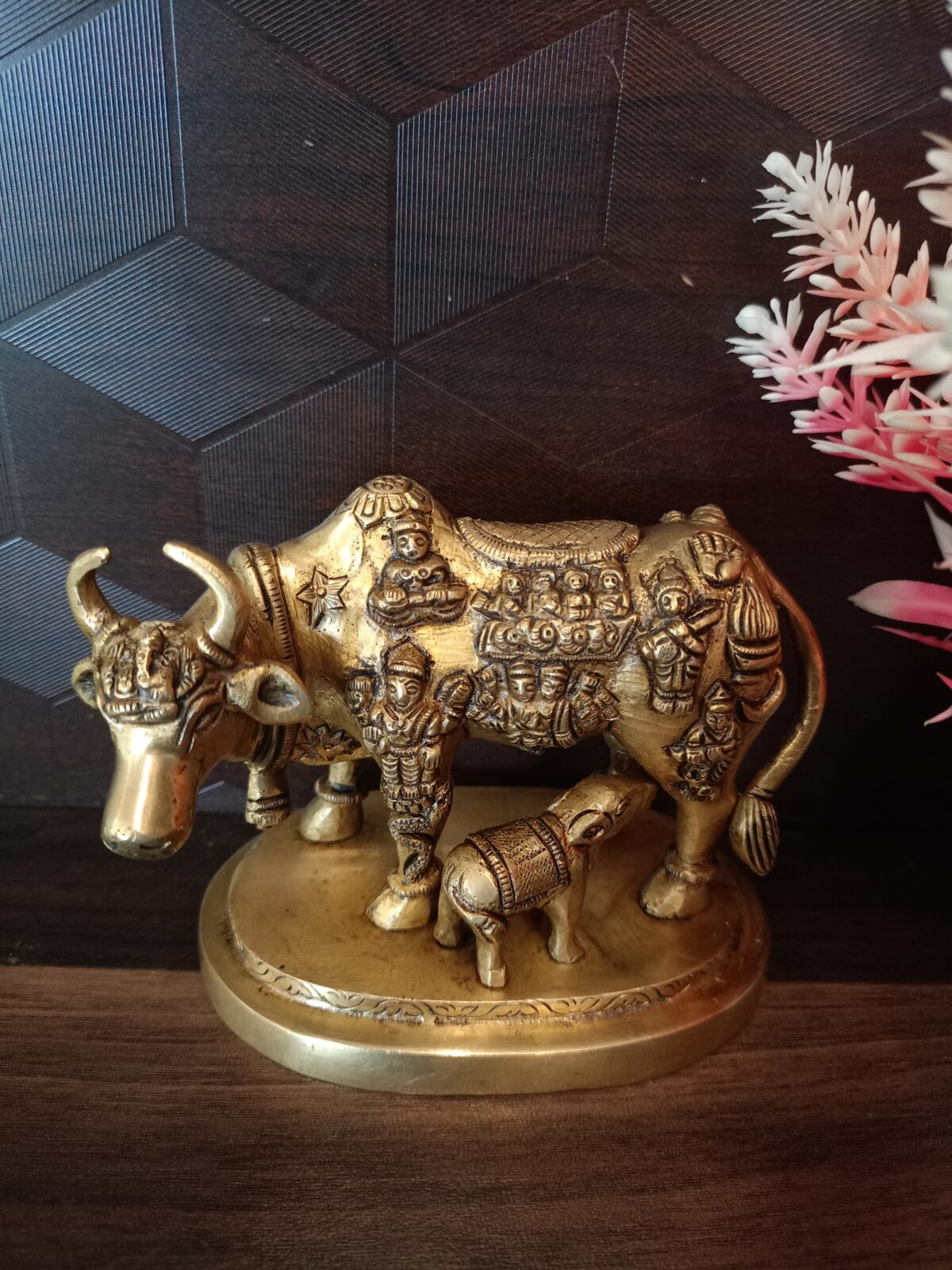 brass cow calf all god pooja gift vgocart coimbatore india scaled