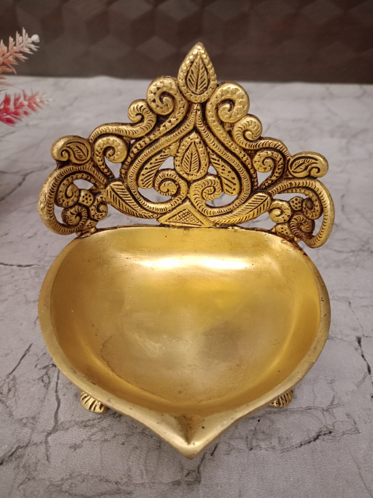 brass designer diya pooja gift antique coimbatore india1 scaled