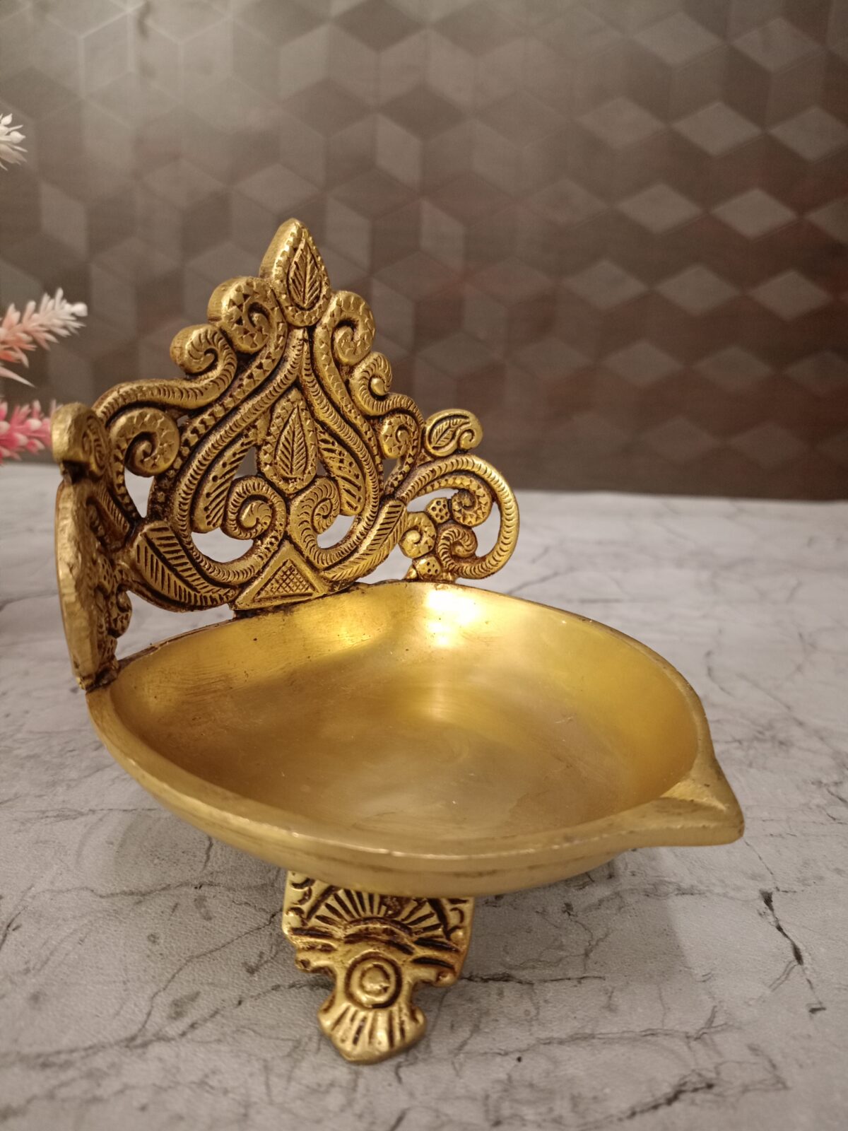 brass designer diya pooja gift antique coimbatore india2 2 scaled