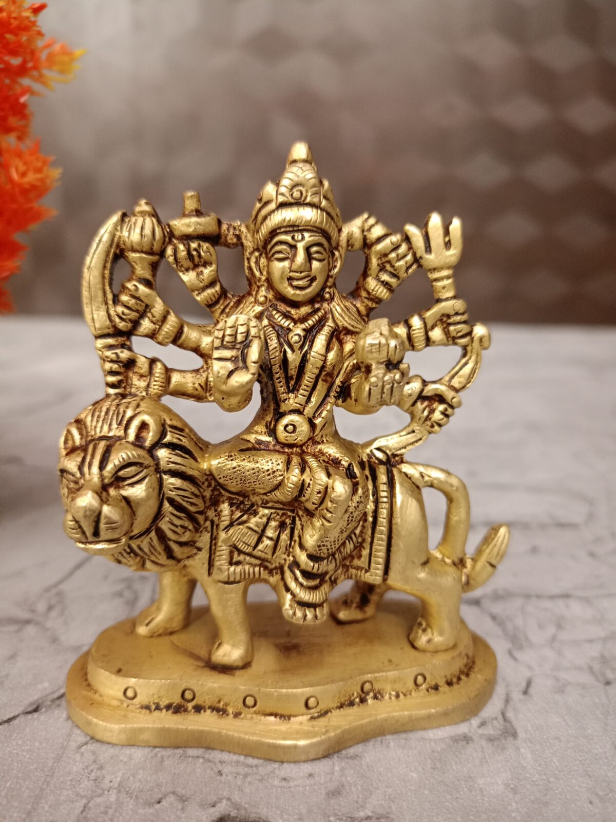 brass durga idol pooja gift antique vgocart coimbatore india scaled