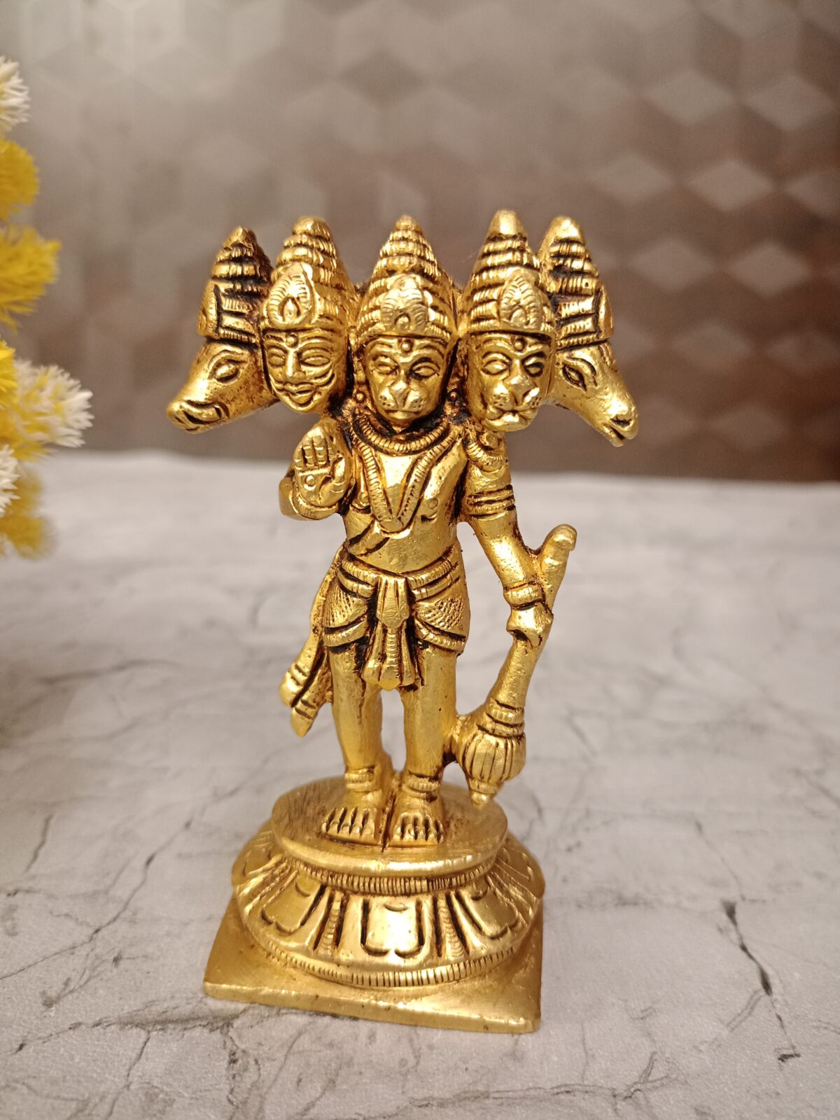 brass five facehanuman idol pooja gift vgocart coimbatore india scaled