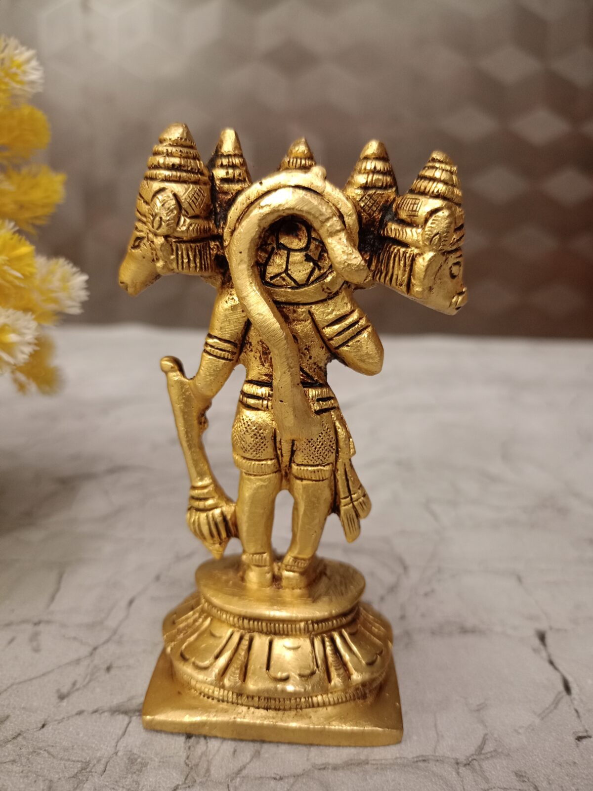 brass five facehanuman idol pooja gift vgocart coimbatore india3 scaled