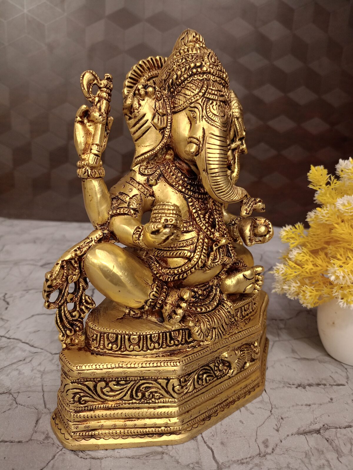 brass ganesha gift pooja home decor vgocart coimbatore india2 2 scaled