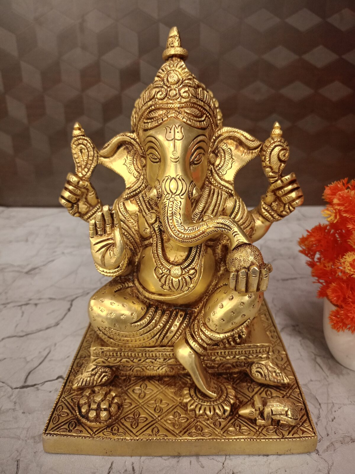 brass ganesha idol pooja gift vgocart coimbatore india 5 scaled