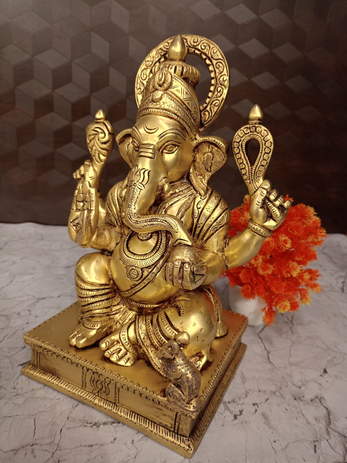 brass ganesha idol pooja gift vgocart coimbatore india1 scaled