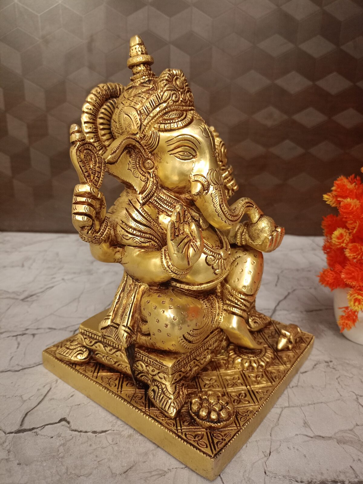 brass ganesha idol pooja gift vgocart coimbatore india1 4 scaled