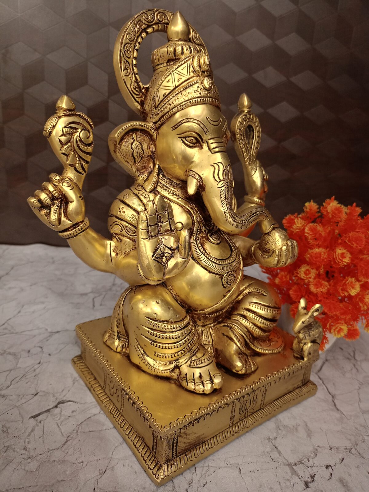 brass ganesha idol pooja gift vgocart coimbatore india2 scaled