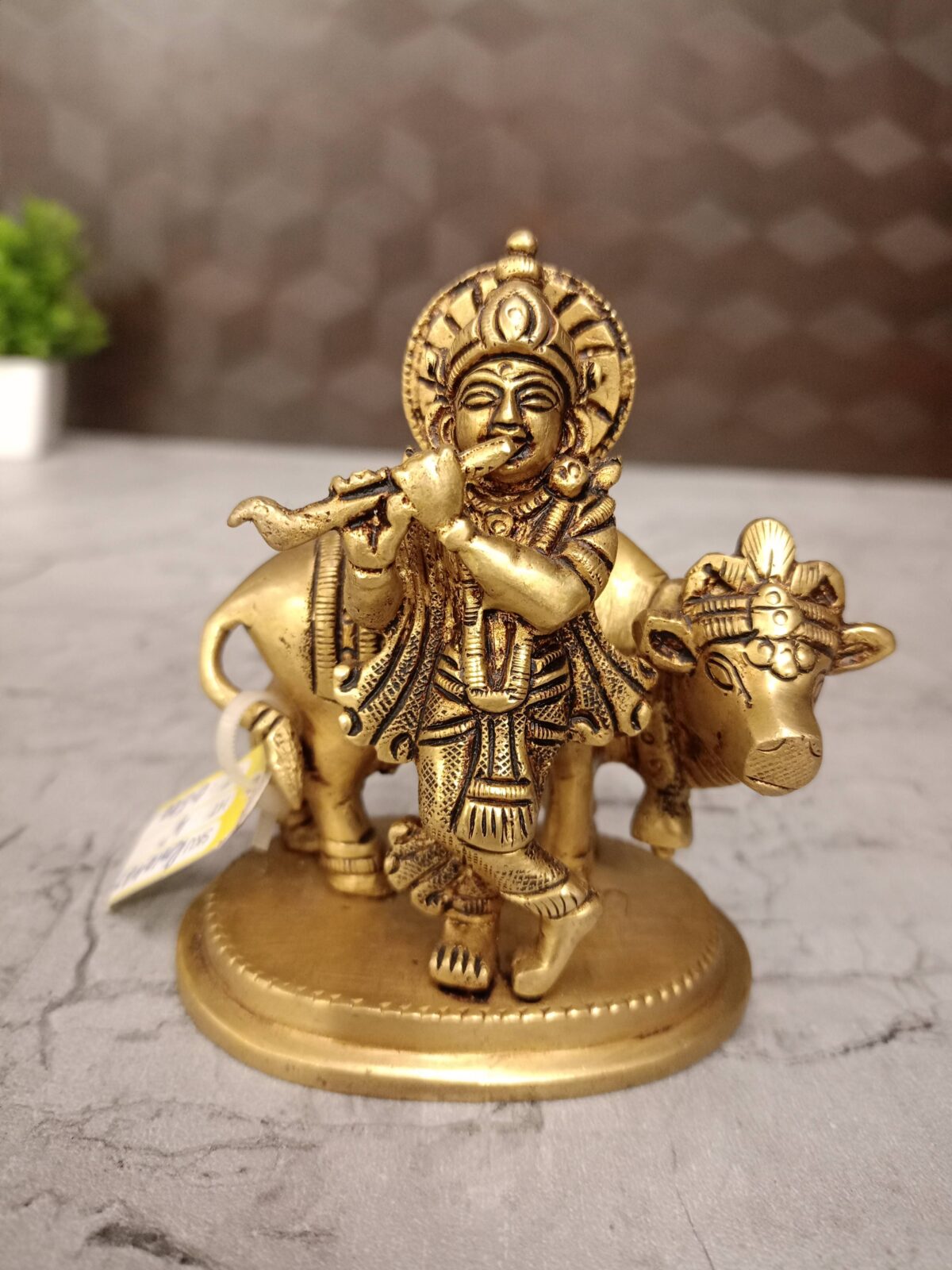 brass krishnar cow pooja gift vgocart coimbatore india scaled