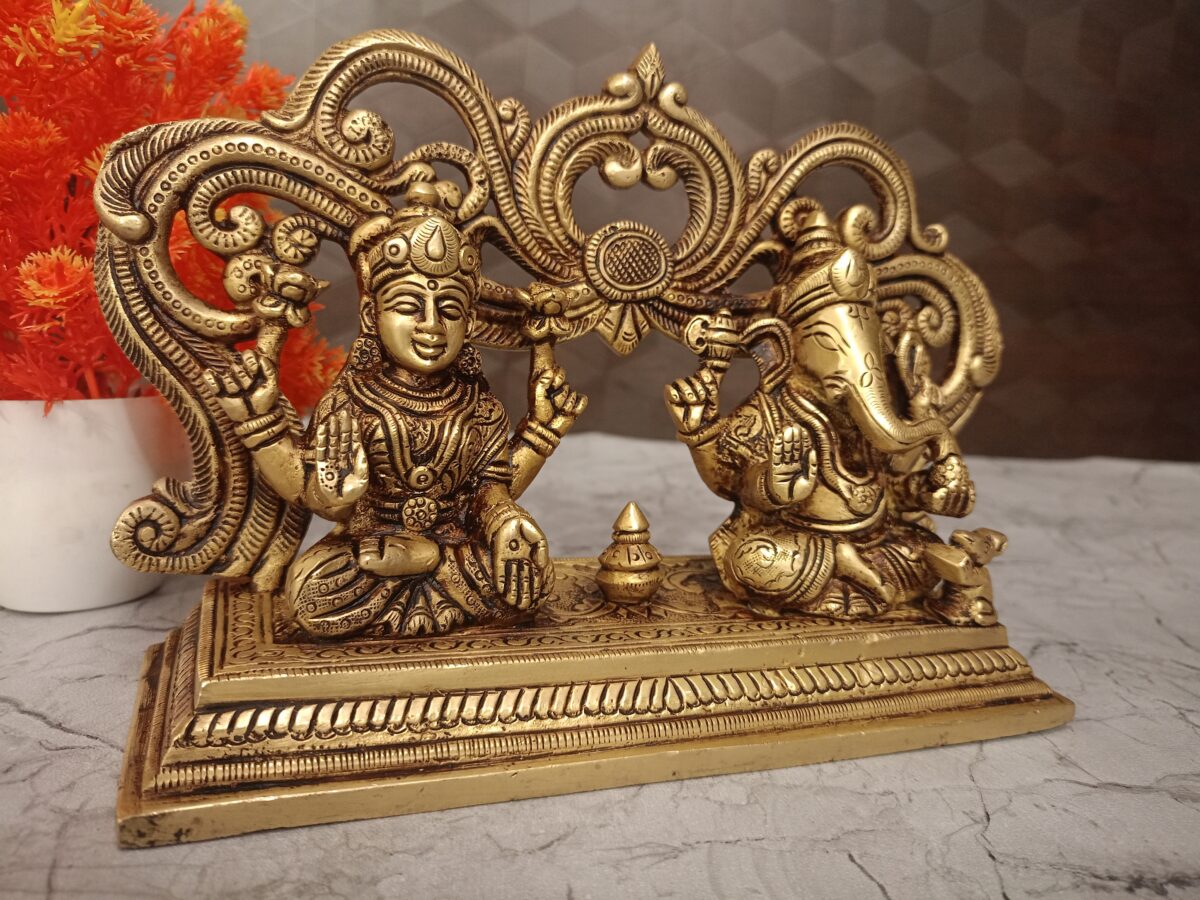 brass lakshmi ganesha idol pooja gift vgocart coimbatore india3 scaled