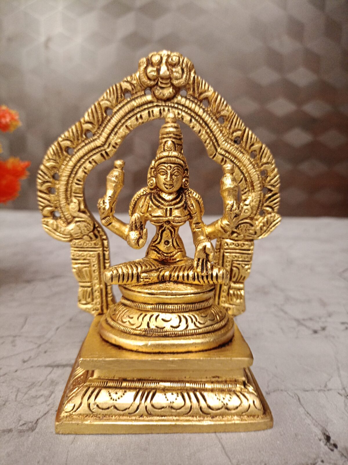 brass lakshmi idol pooja gift antique handcraft coimbatore india scaled