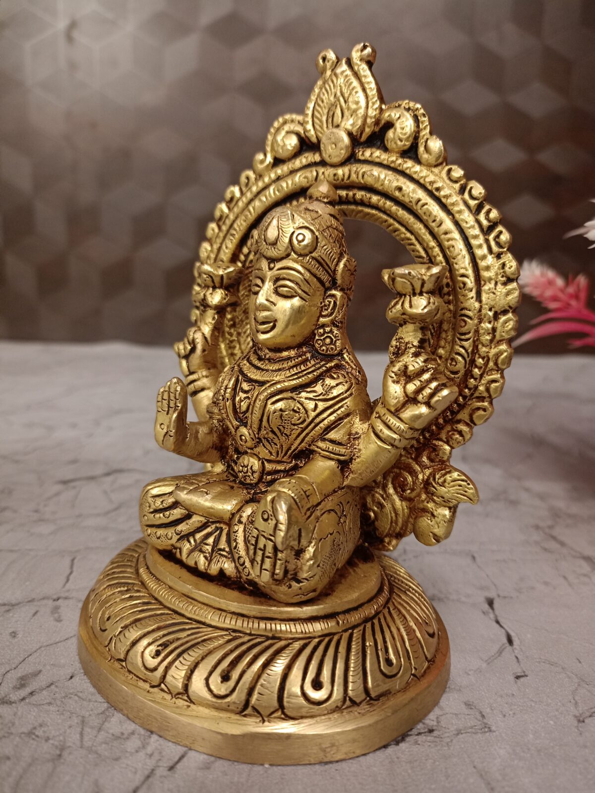 brass lakshmi idol pooja gift vgocat coimatore india scaled