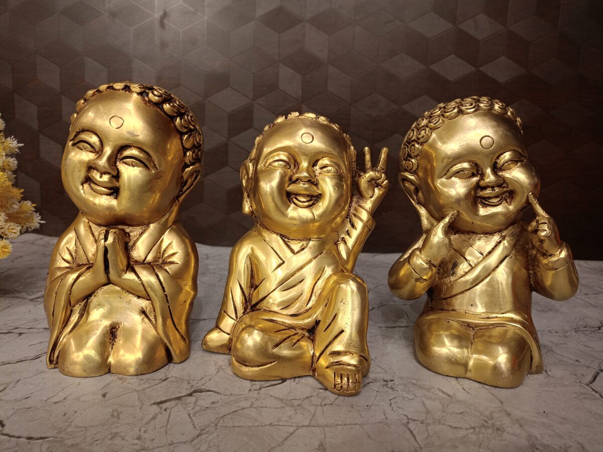 brass laughing buddha babe idol gift home decor gocart coimbatore india scaled