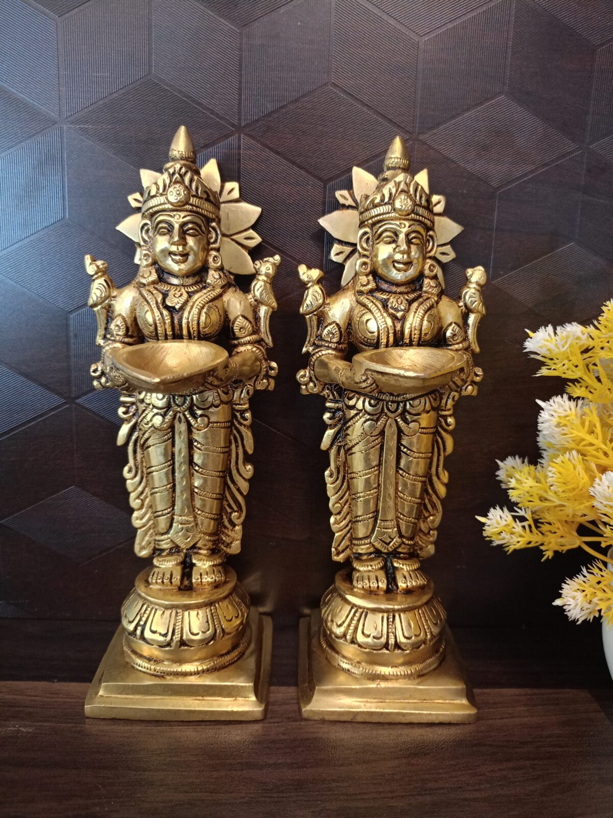 brass paavai diya idol pooja gift home decor coimbatore india scaled