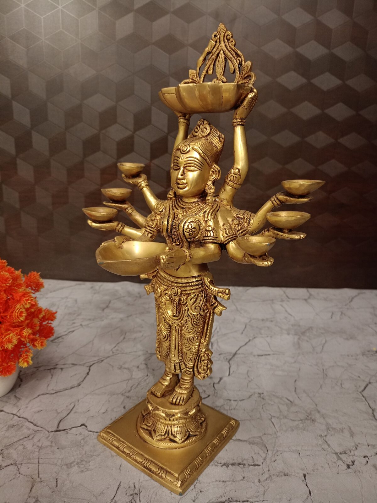 brass paavai diya pooja gift antique coimbatore india1 scaled