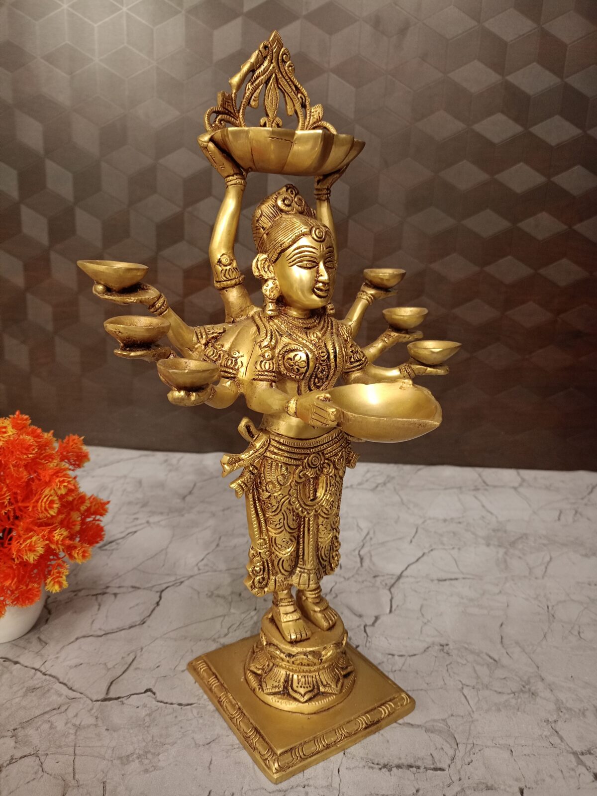 brass paavai diya pooja gift antique coimbatore india2 scaled