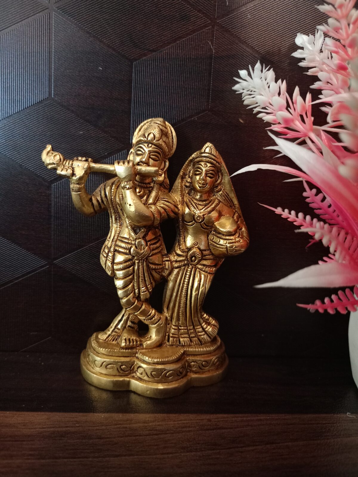 brass radha krishna idol pooja gift vgocart coimbatore india scaled