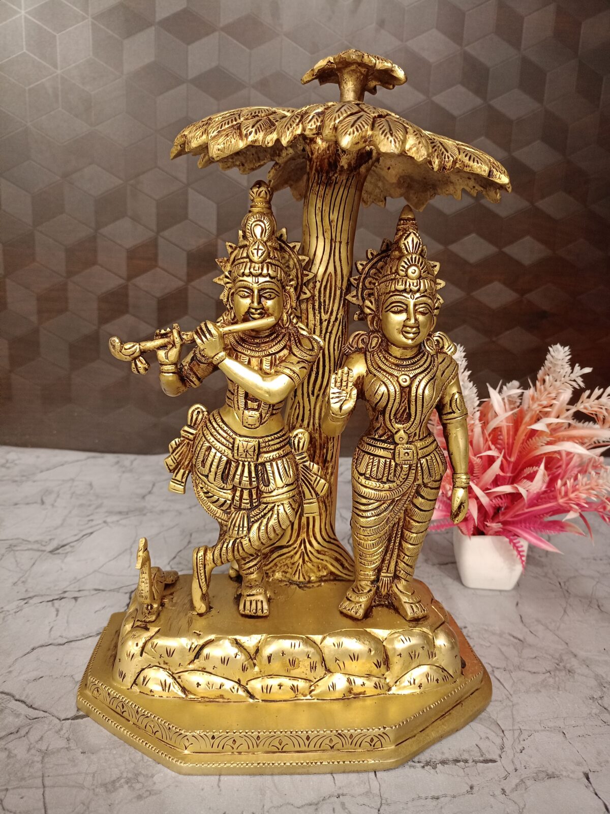 brass radha krishna idol pooja gift vgocart coimbatore india3 1 scaled